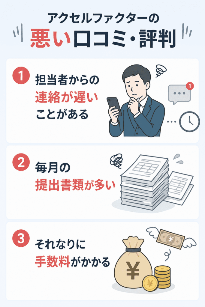 アクセルファクターの悪い口コミ・評判